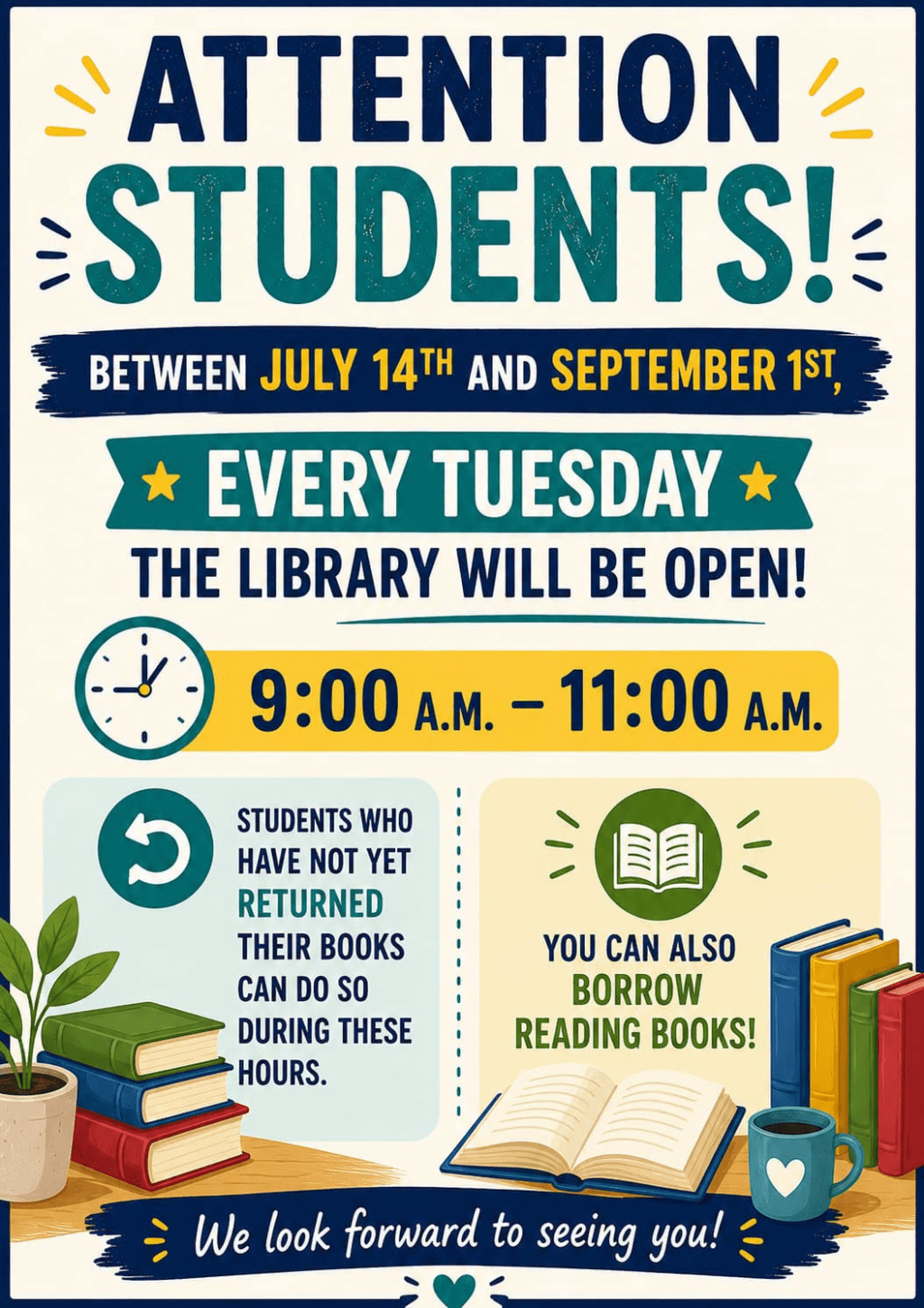 📚Library in Summer☀️