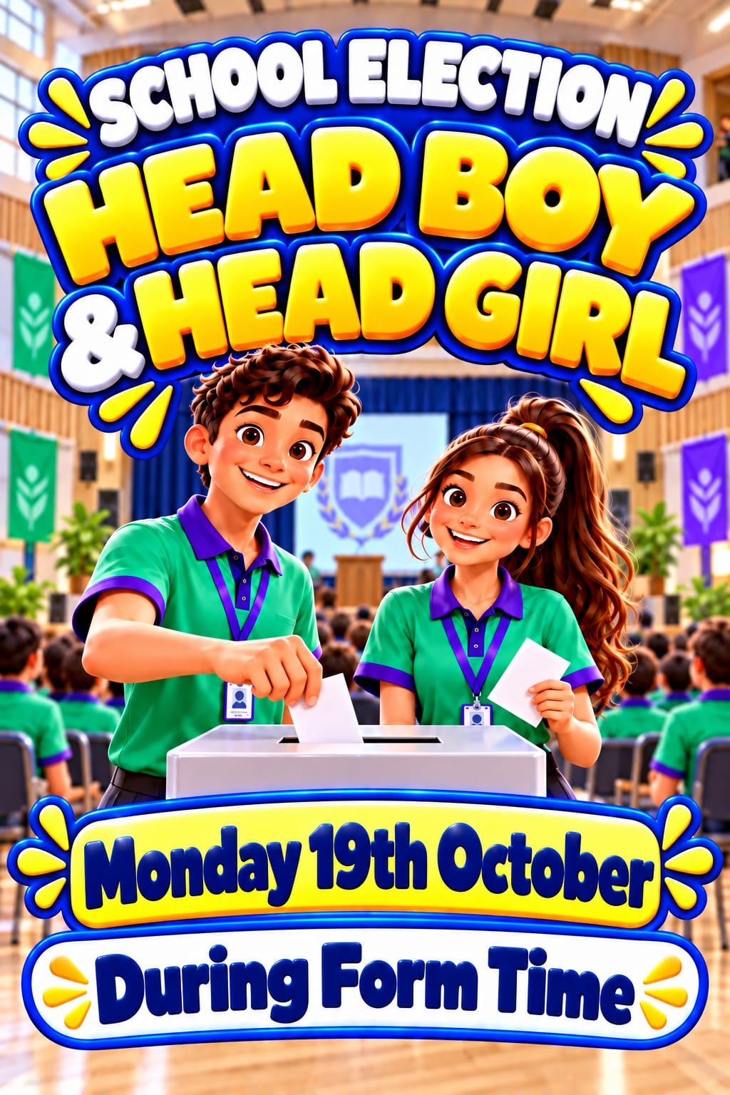 🚨Head Boy/Girl Elections&nbsp;☑️