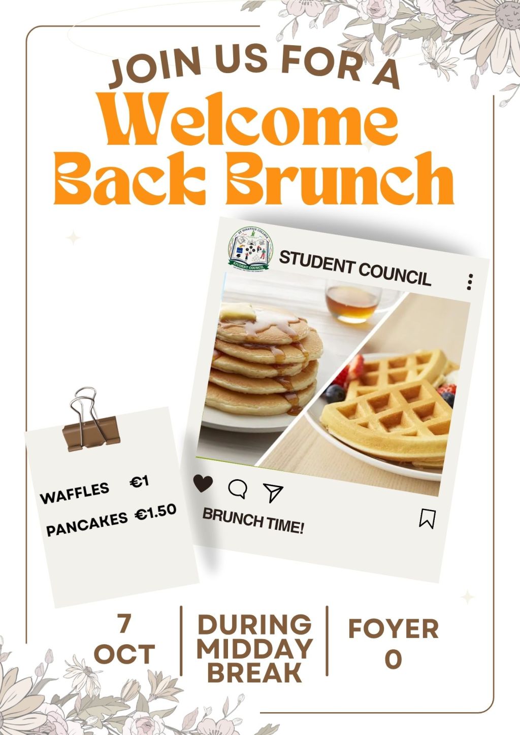 🥞Student Council’s sweet welcome&nbsp;back!🧇